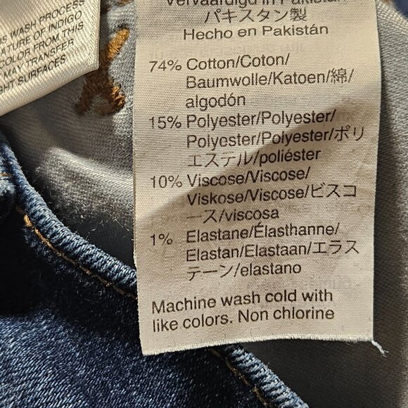 Madewell 9" Mid Rise Skinny Jeans Womens Size 26 Mid Rise Dark Wash Denim Pants - Picture 6 of 6